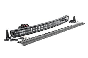 LED Light Bar - Rough Country - Curved | Dual Row - Black